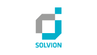 Solvion Logo blau und grau