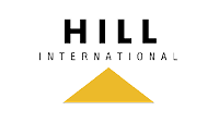 Hill International Logo mit gelben Dreieck