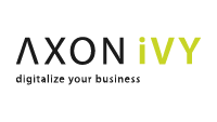 Axon ivy Logo schwarz und grün